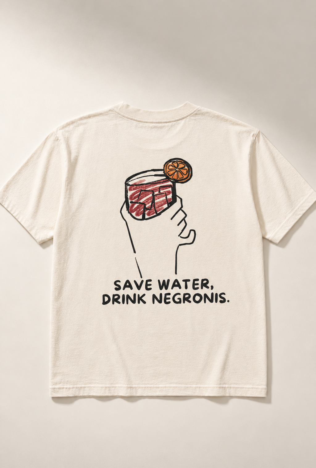 Negroni T-shirt heavyweight cotton oversized