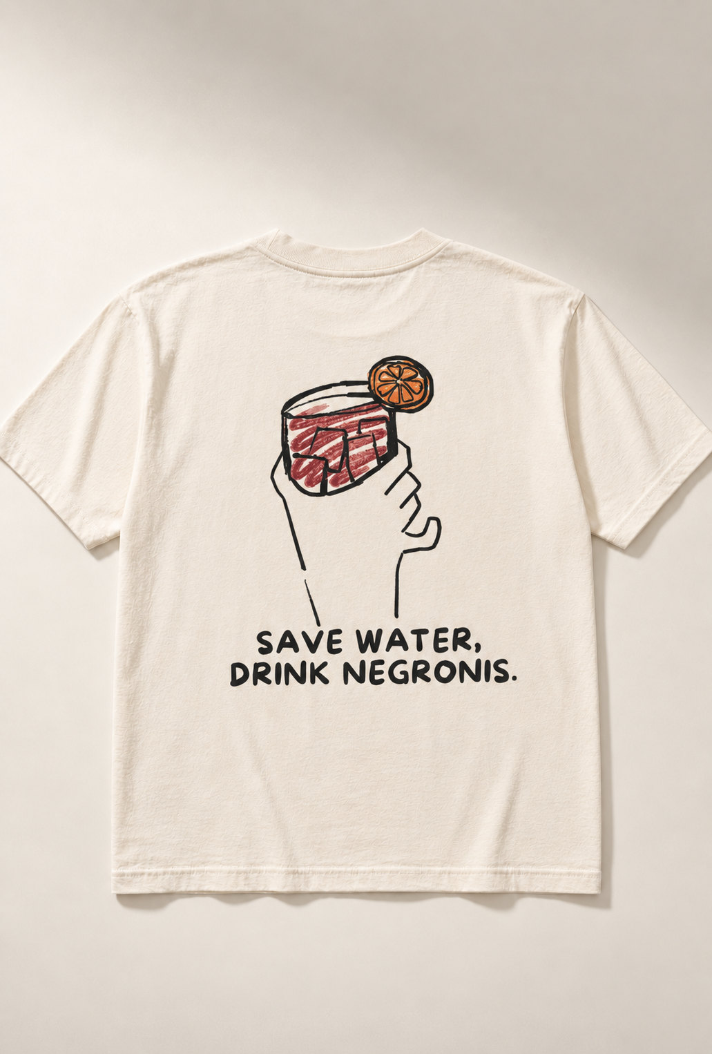 Negroni T-shirt heavyweight cotton oversized